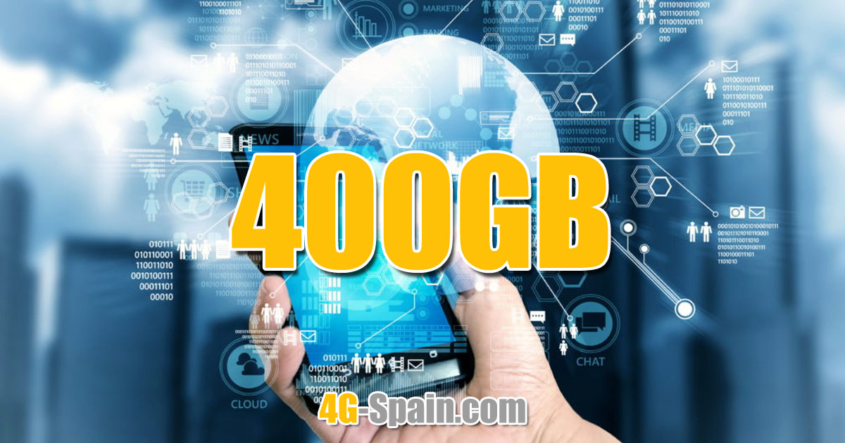 Whopping 400GB Monthly Data - 4G-Spain OG01